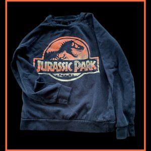 Jurassic Park Distressed Original Park Logo Sweatshirt, Adult XS